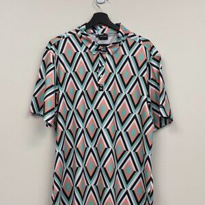 Bad Birdie – Coral Pattern Short Sleeve Shirt | Size XL | NWT